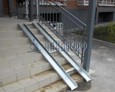 Пандус откидной оцинкованный СТАНДАРТ 3,5 м (от 3 до 3,5 м)