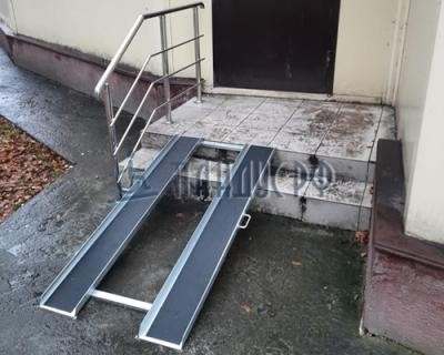 Пандус откидной оцинкованный СТАНДАРТ Антислип